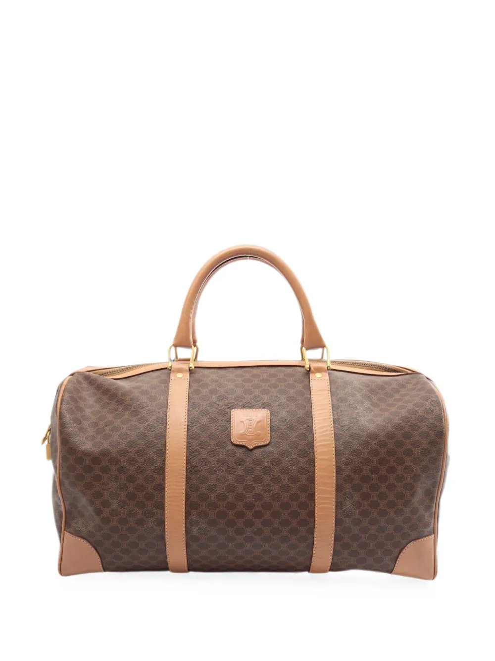 2000s macadam pattern holdall bag