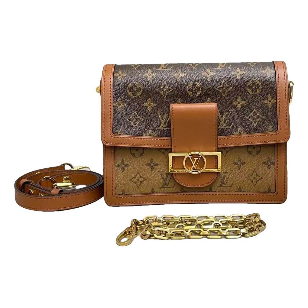 Dauphine leather handbag