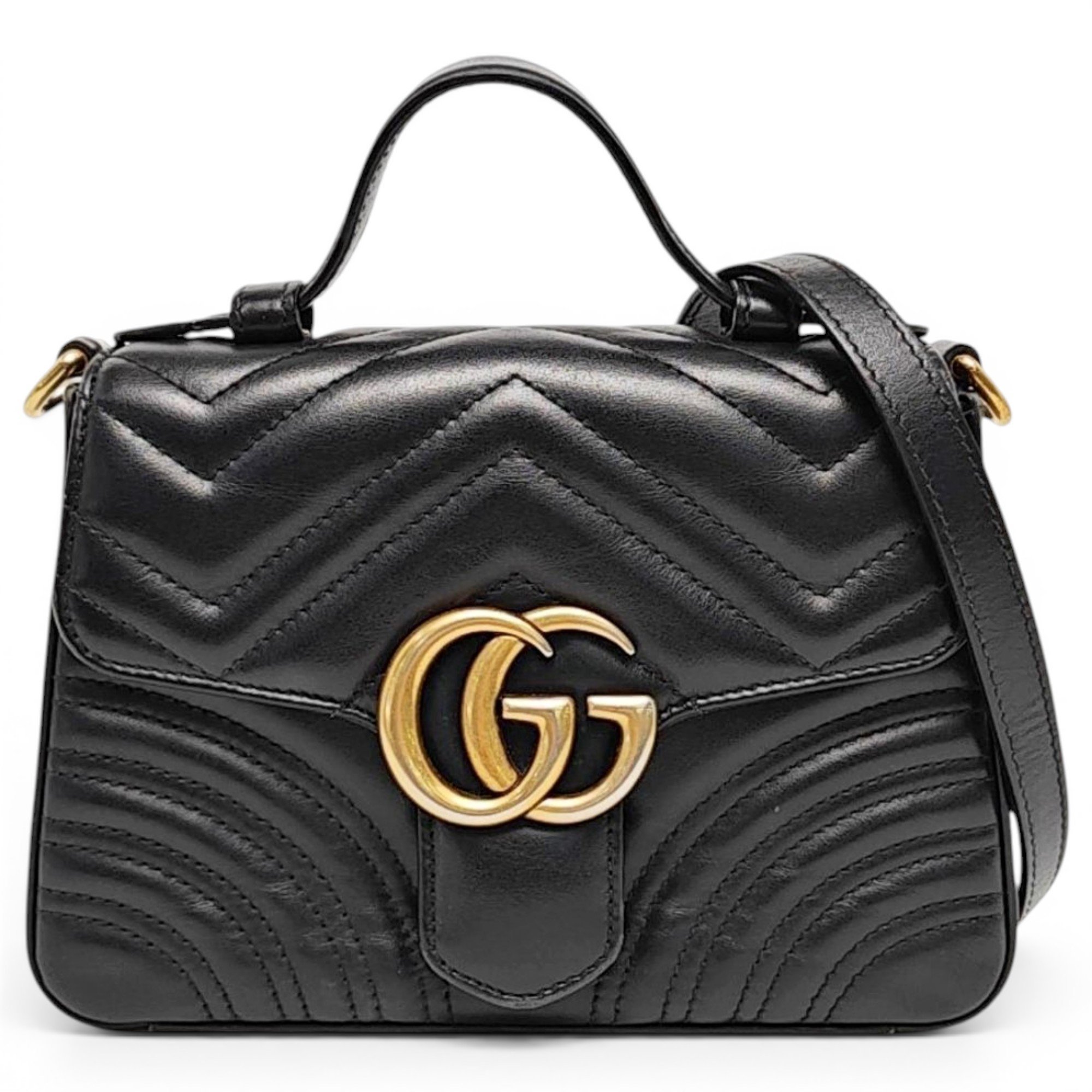GG Marmont Flap leather handbag