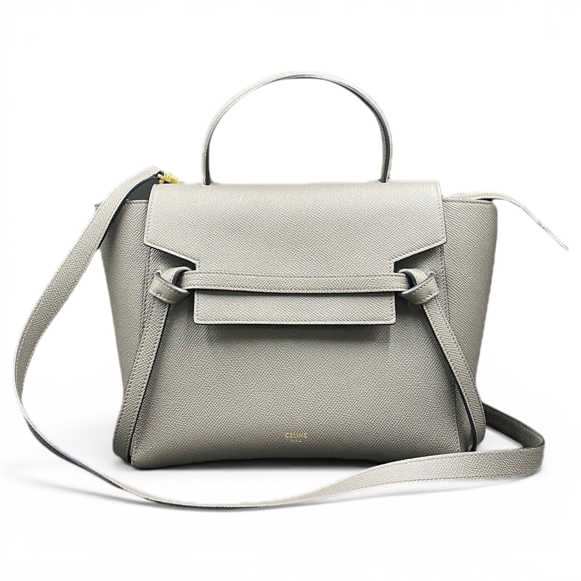 Belt leather handbag