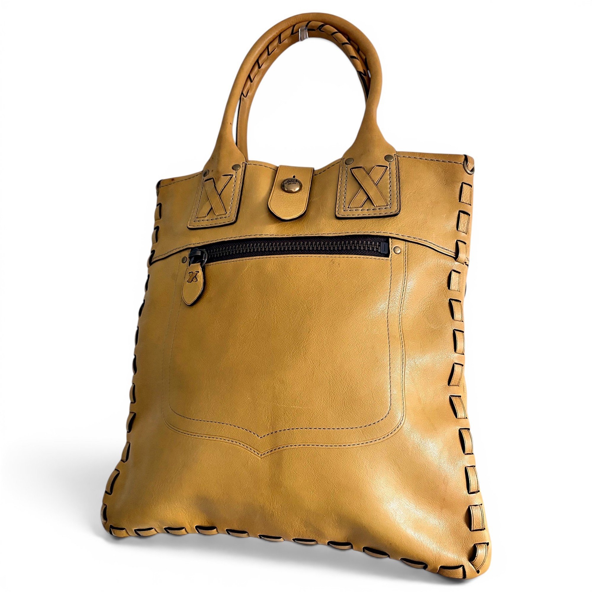 Leather tote