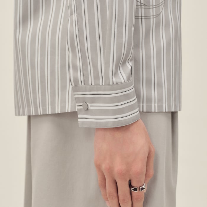 Gris "Eperon d'Or 3d Ray" Straight Cut Shirt