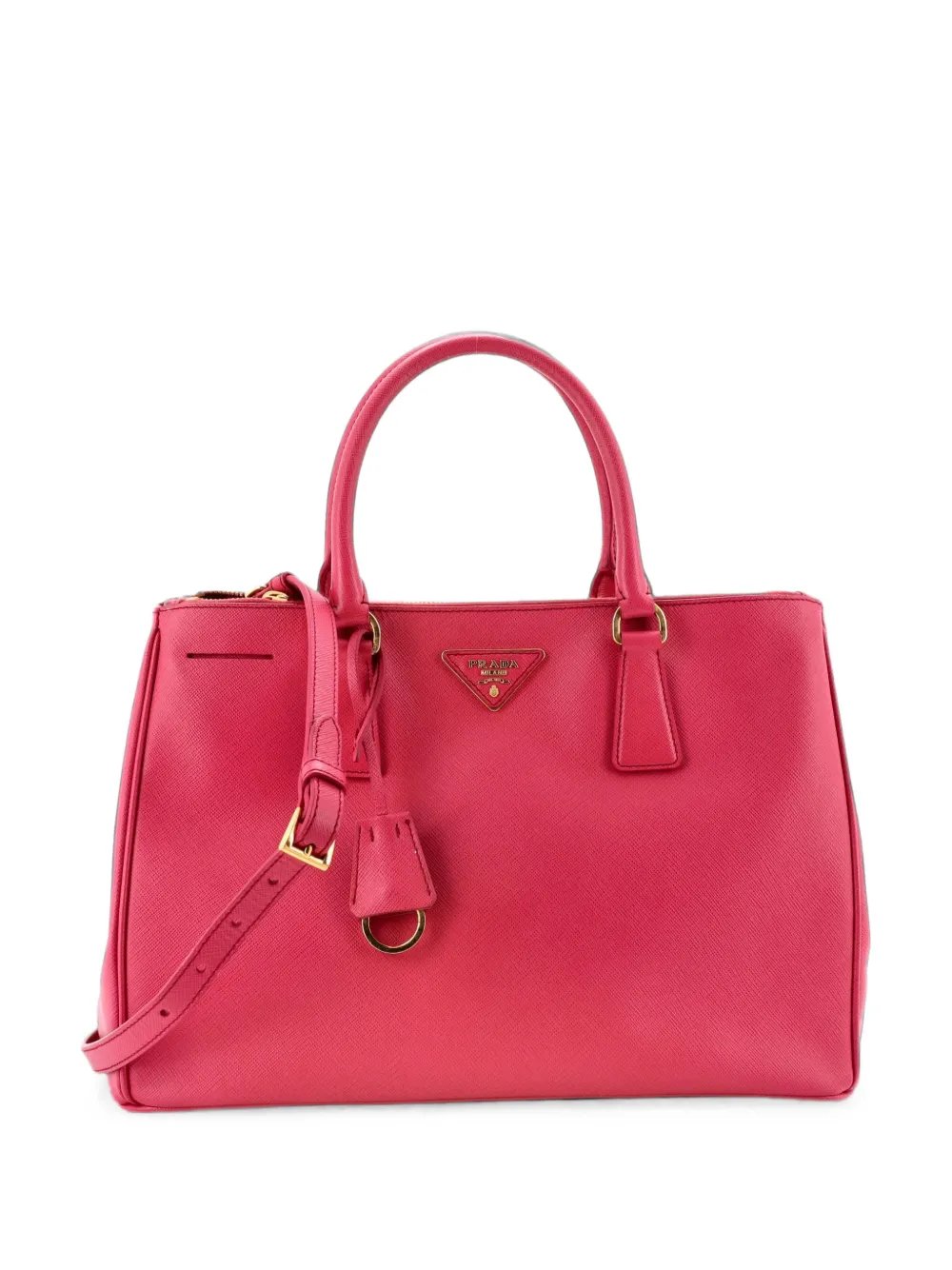 Double Zip Lux Saffiano Leather Medium tote bag