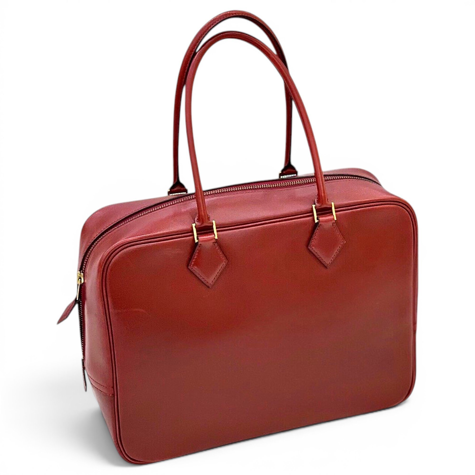 Plume leather handbag