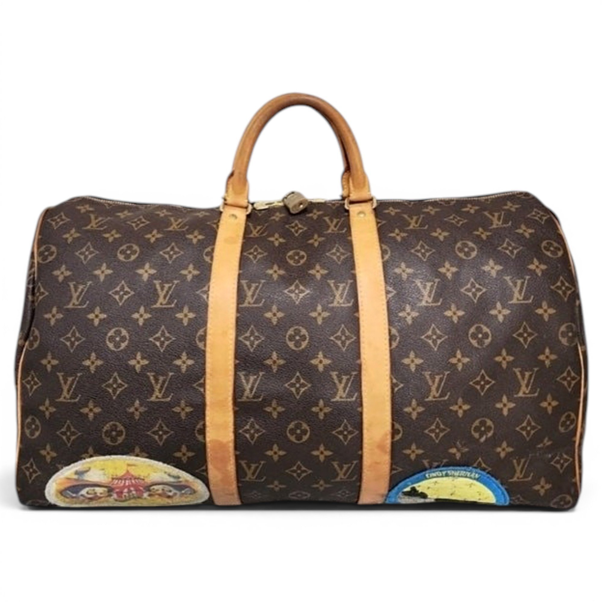 Leather travel bag