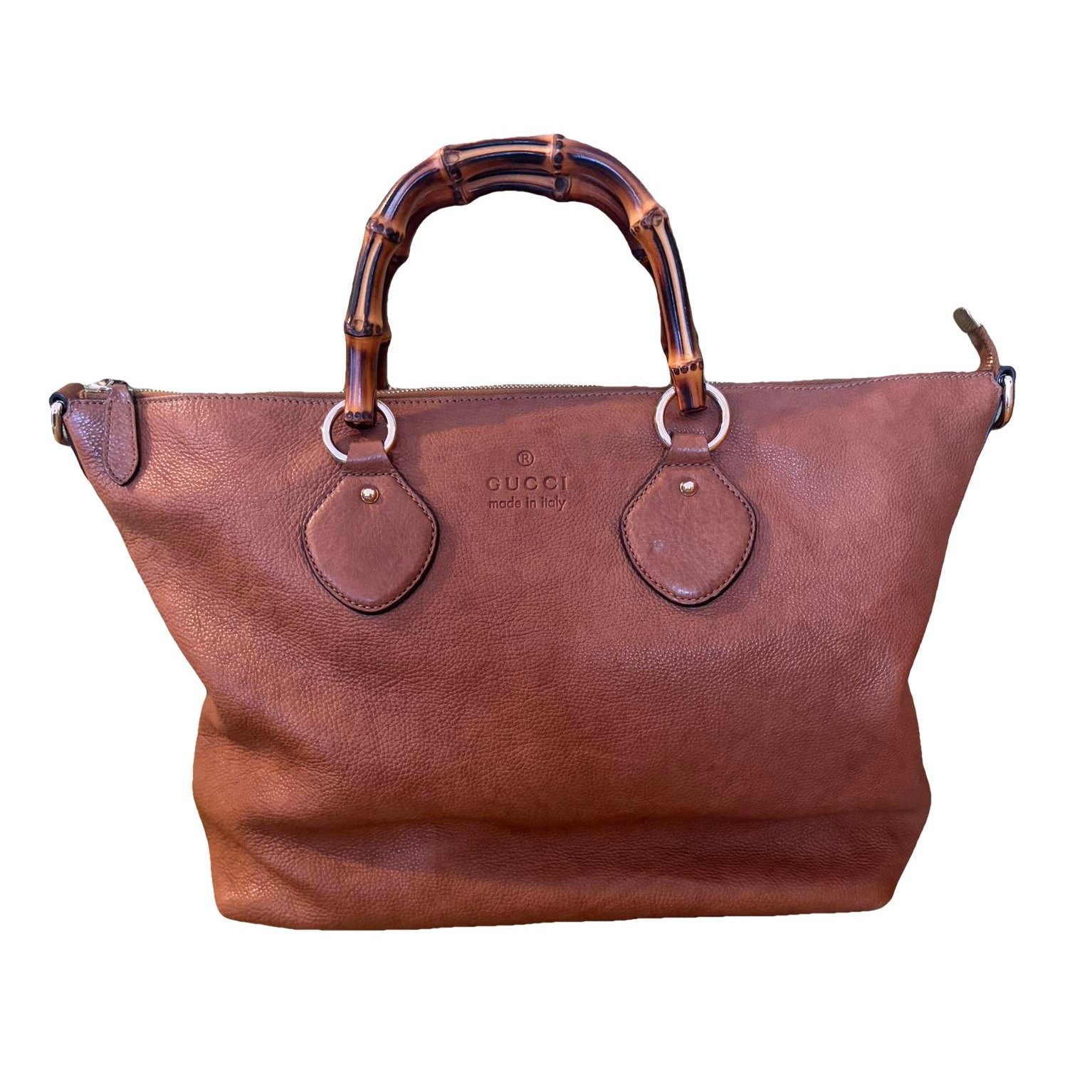 Vintage Bamboo leather tote