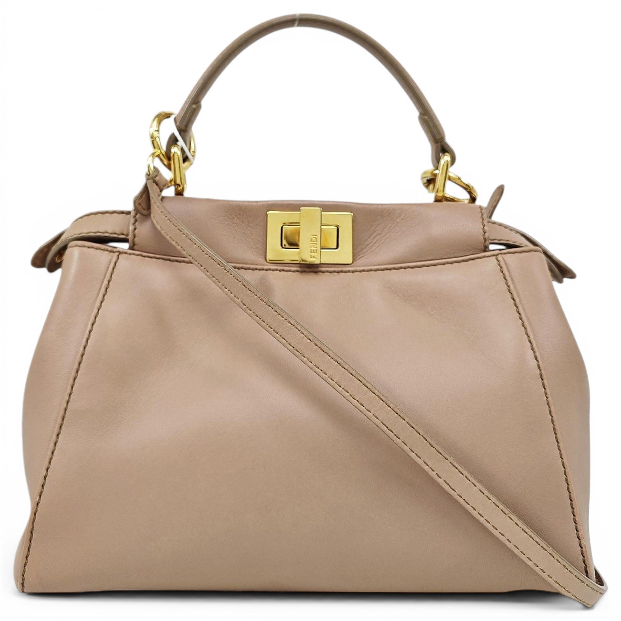 Peekaboo leather handbag