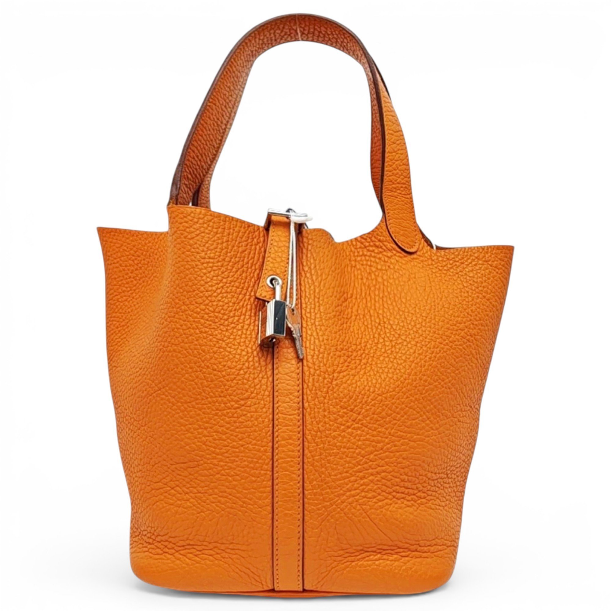 Picotin leather handbag