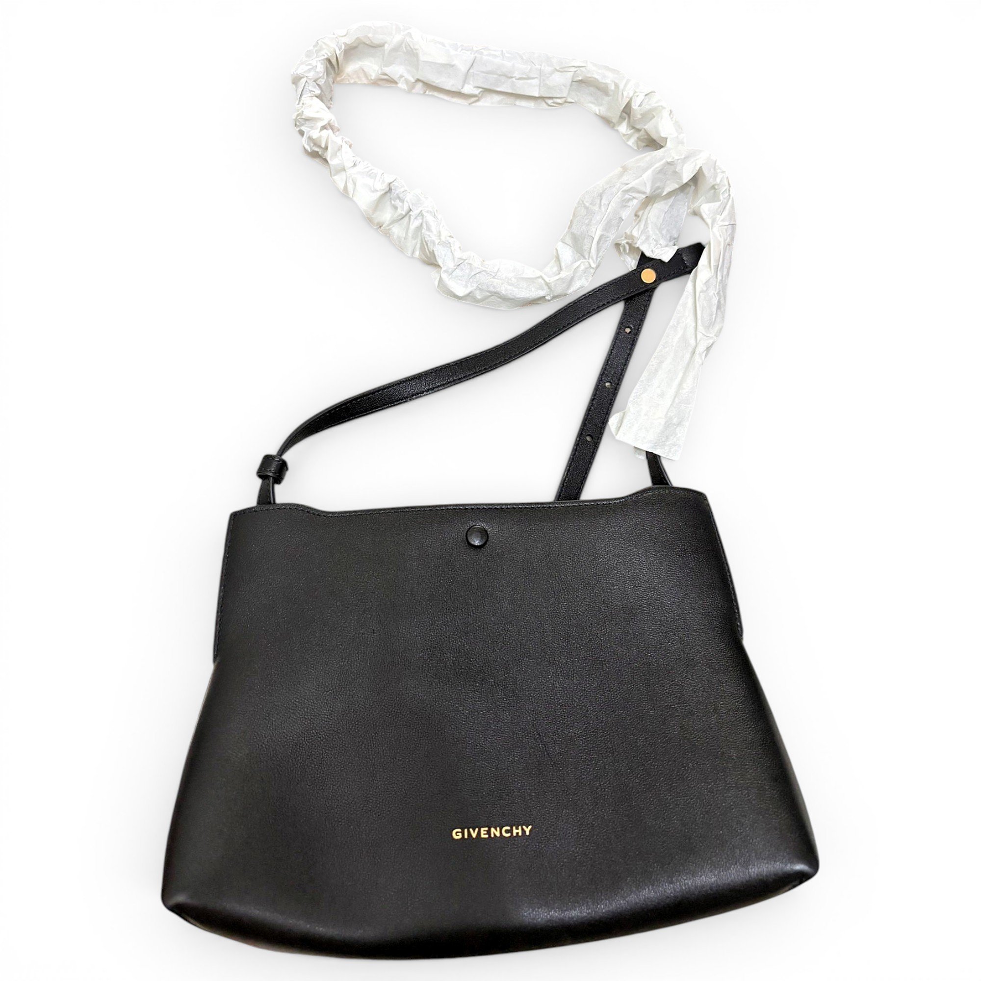 Leather clutch bag
