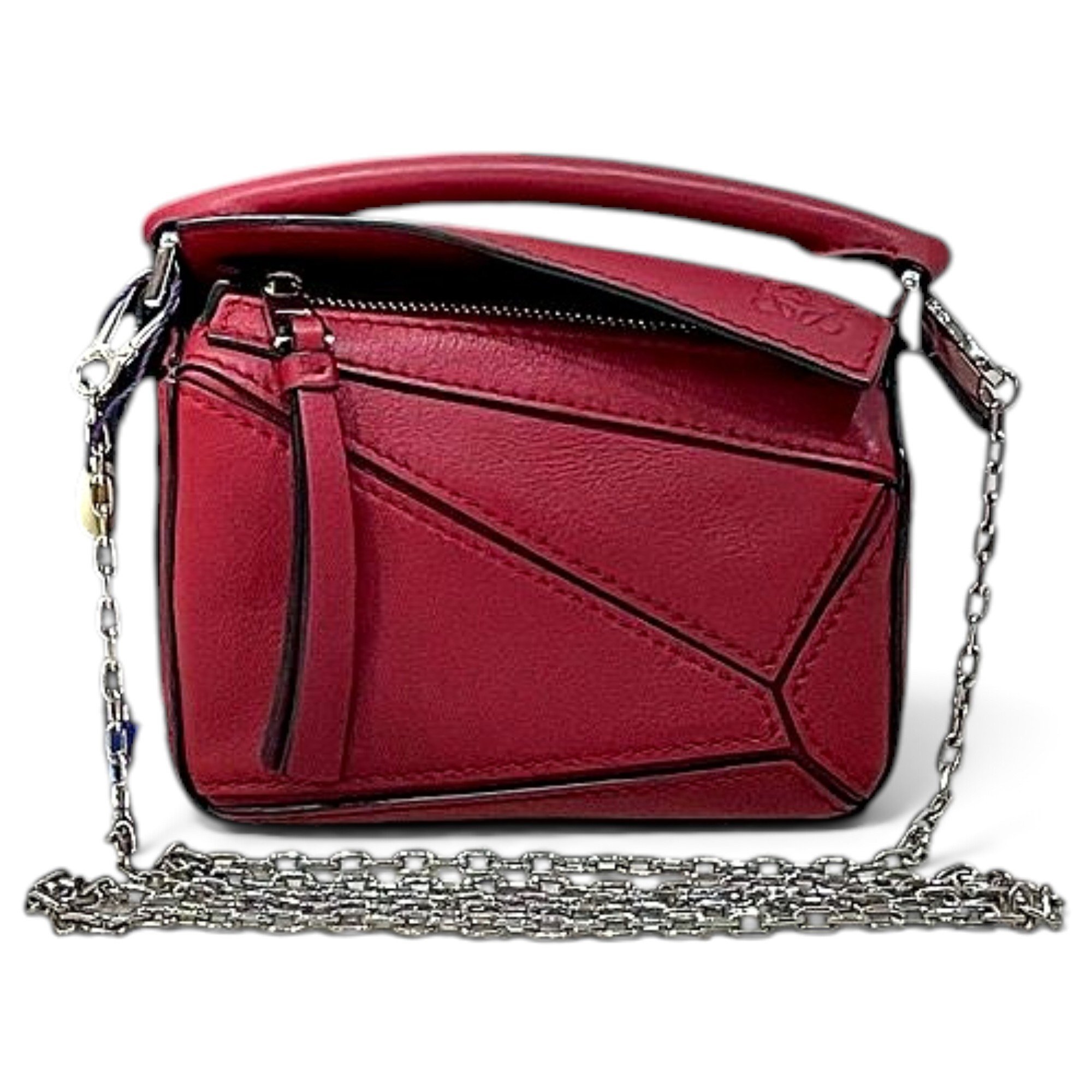 Puzzle leather mini bag