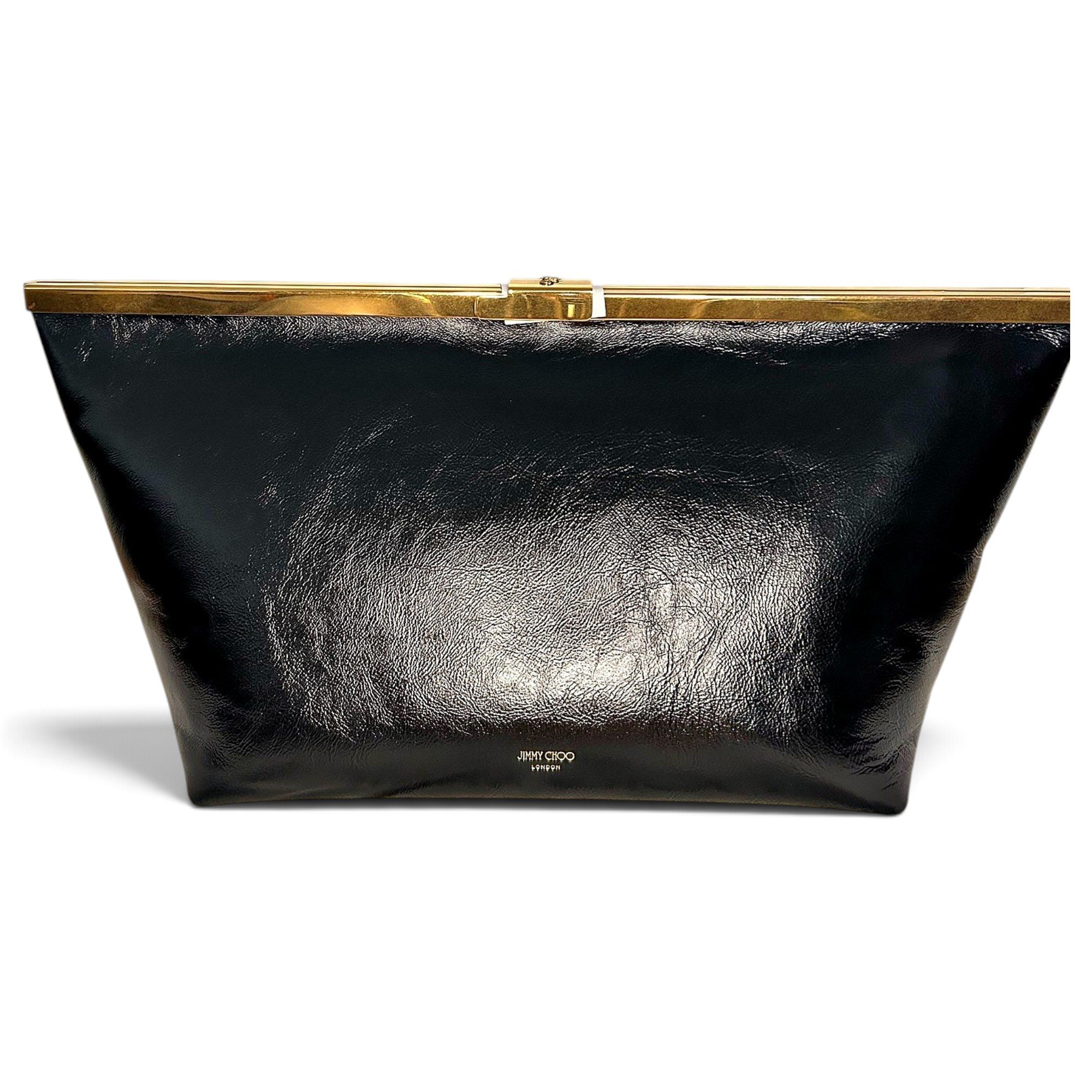 Leather clutch bag