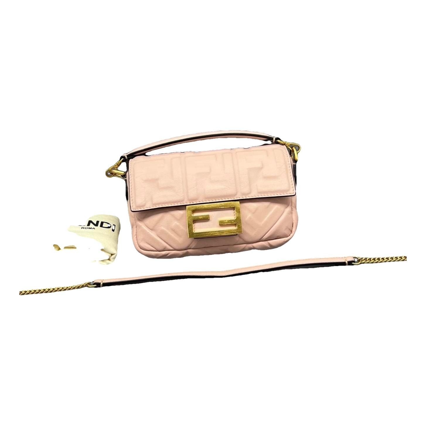 Baguette leather handbag