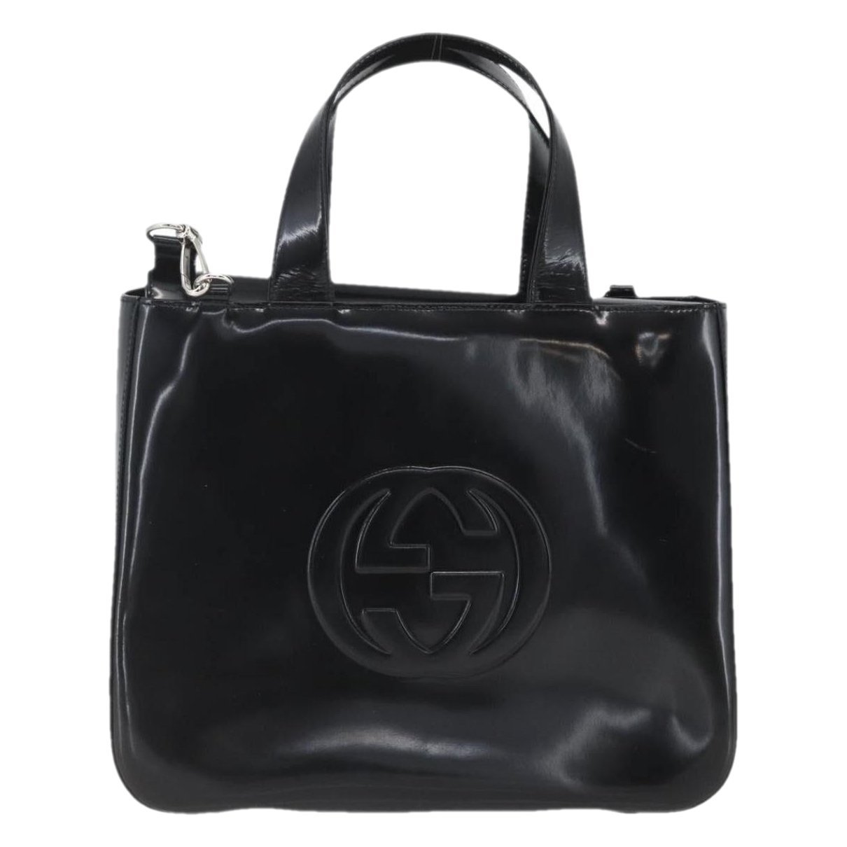 Patent leather handbag