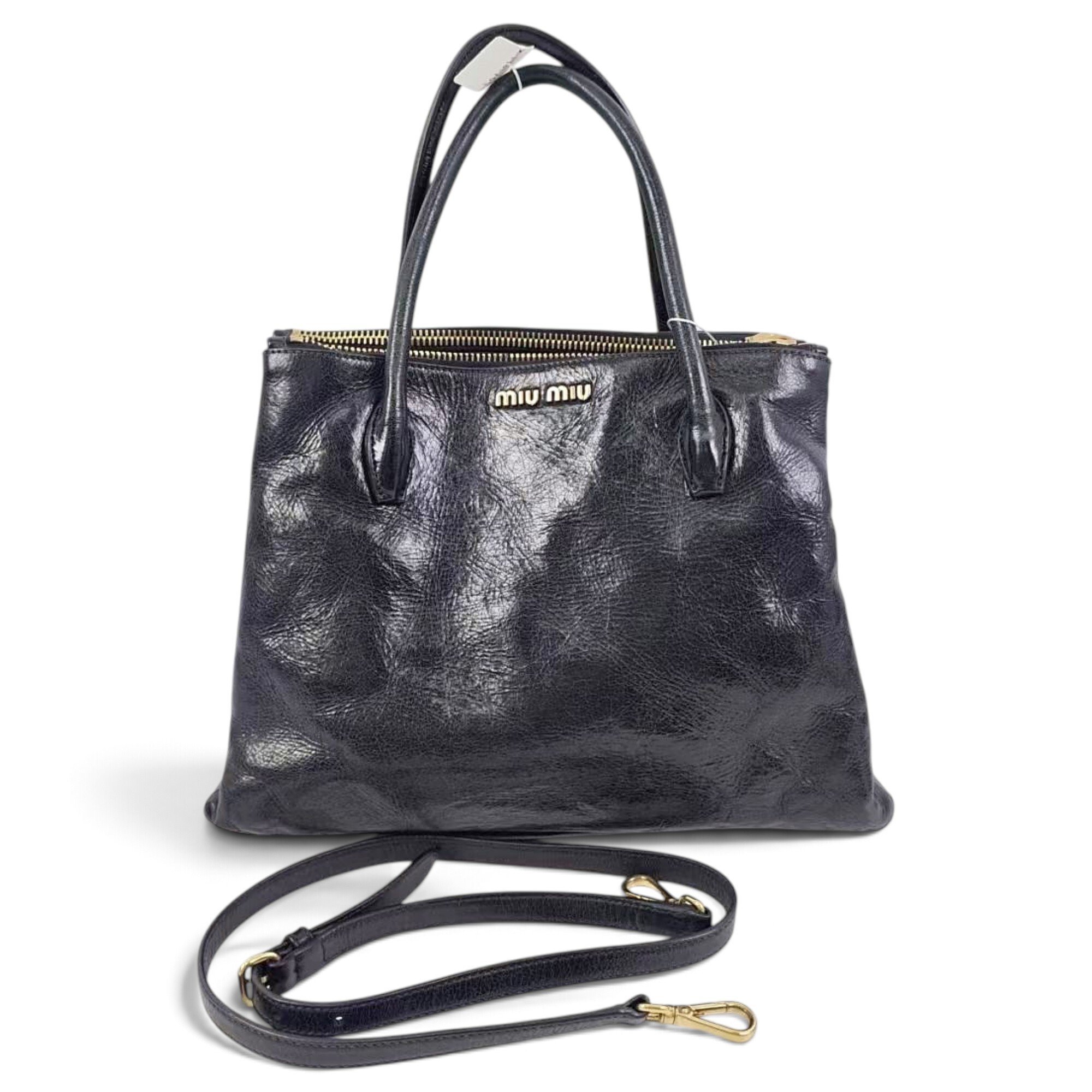 Leather tote