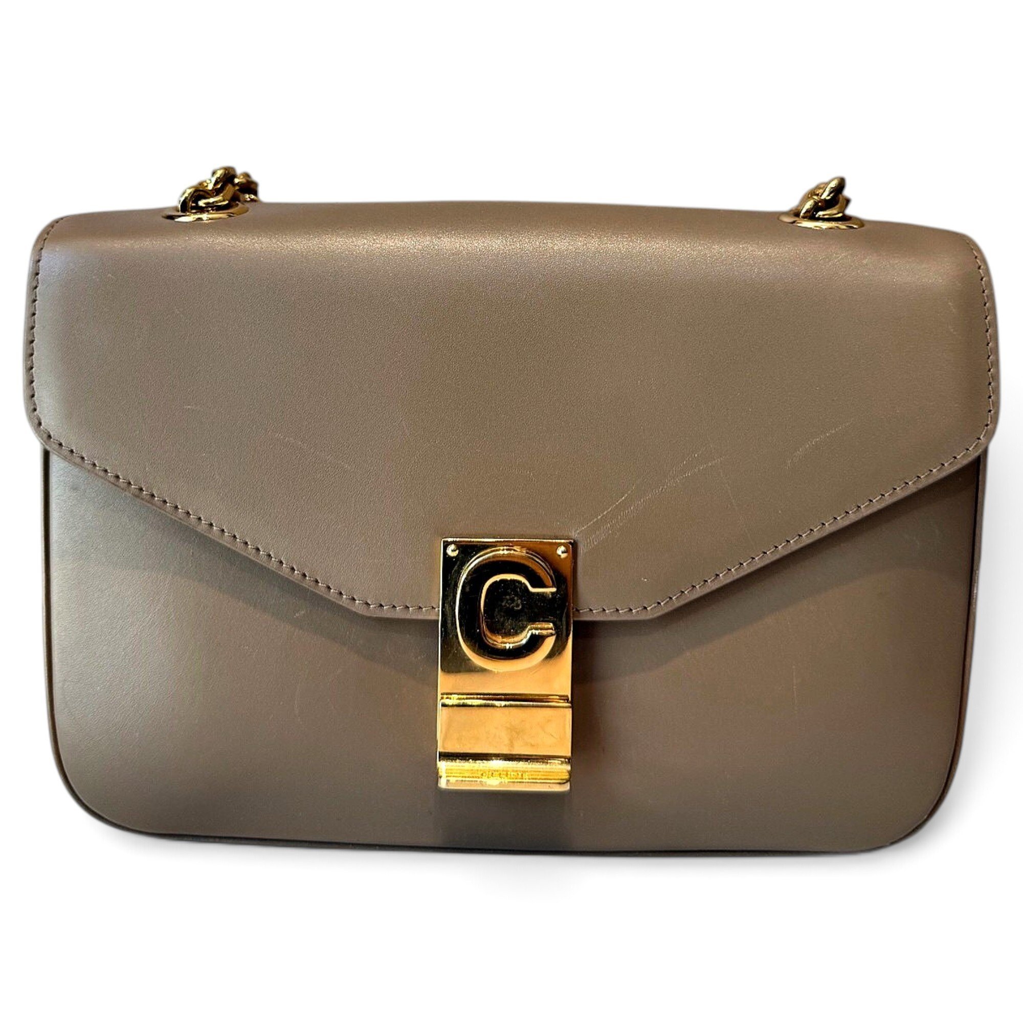 C bag leather handbag