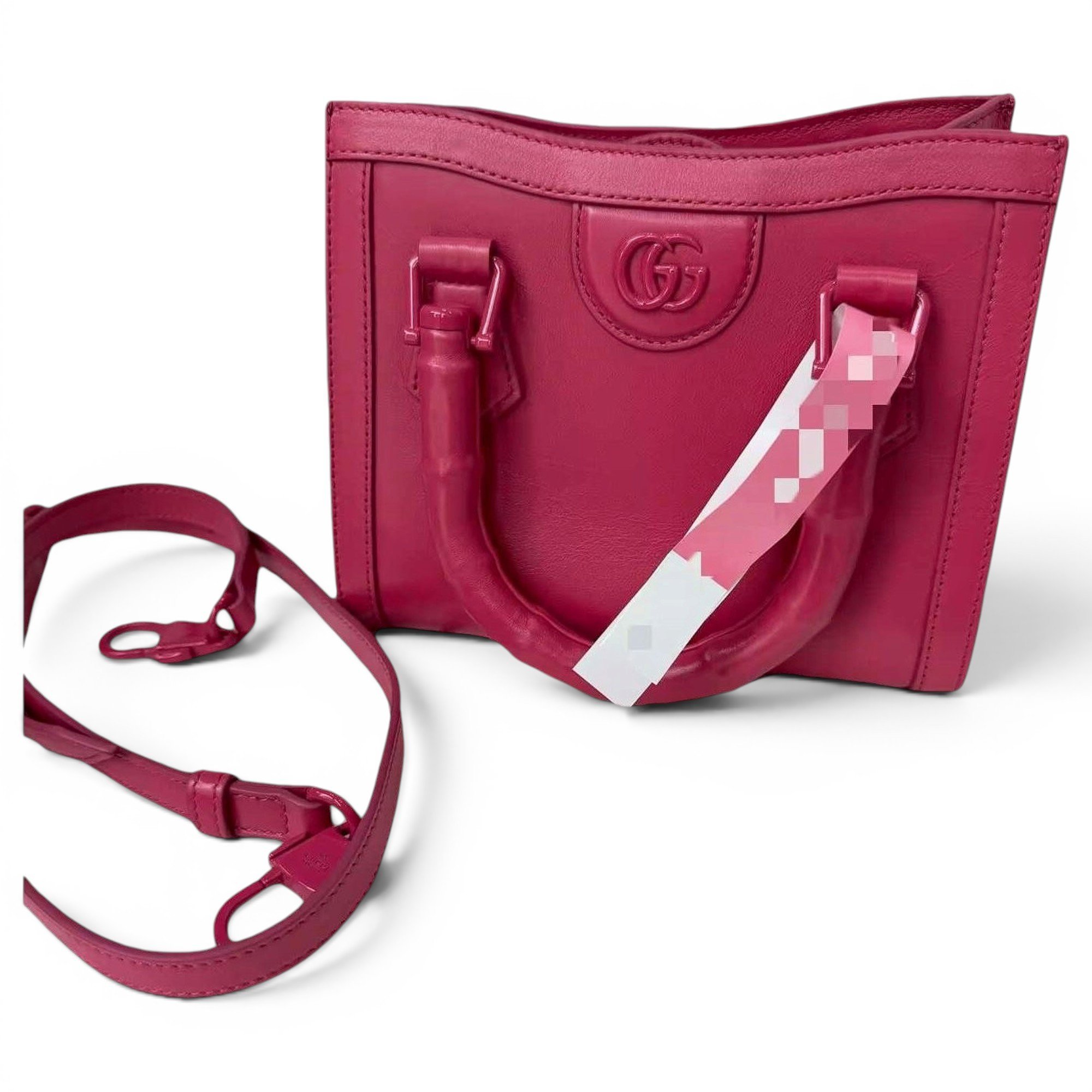 Diana Bamboo leather handbag