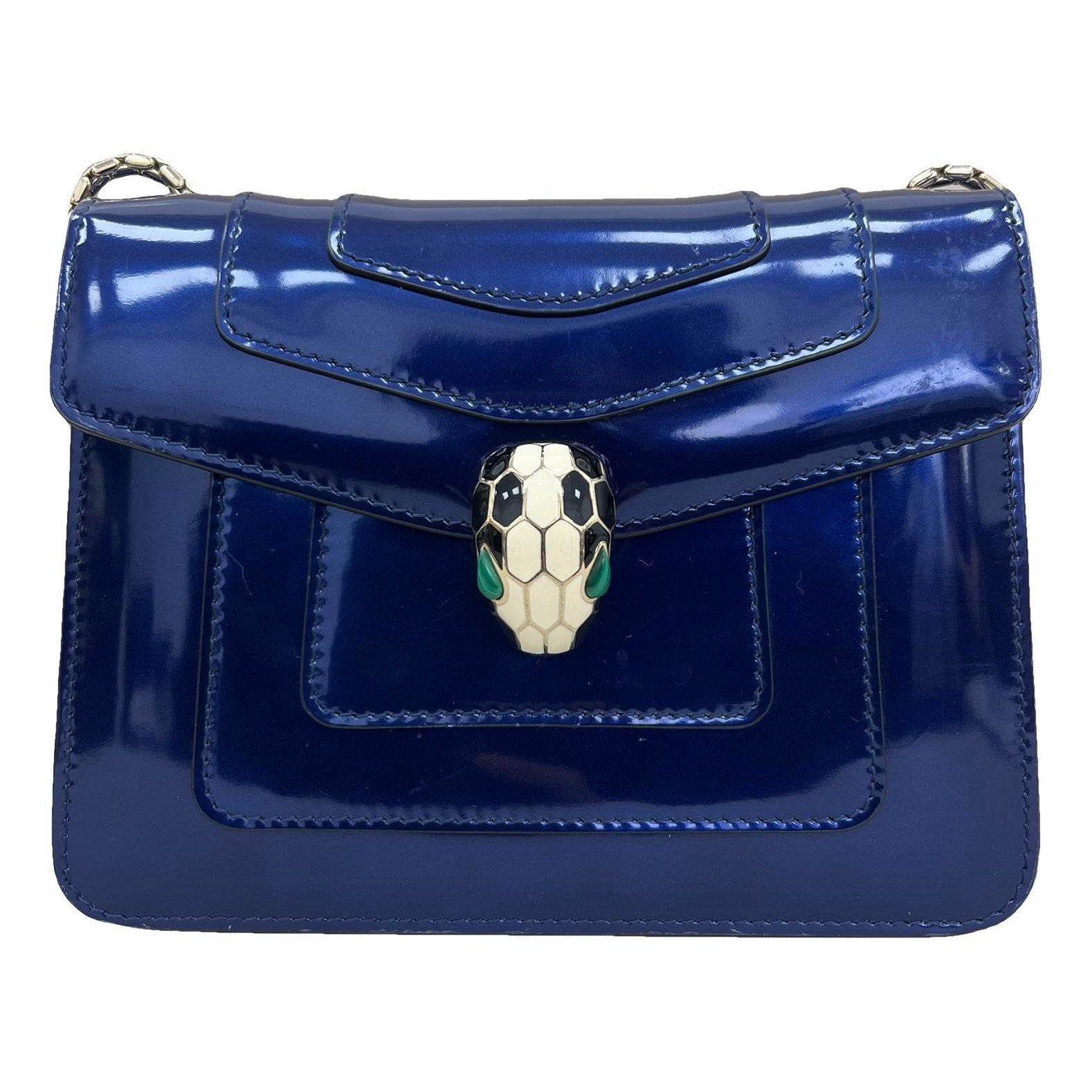 Serpenti leather handbag