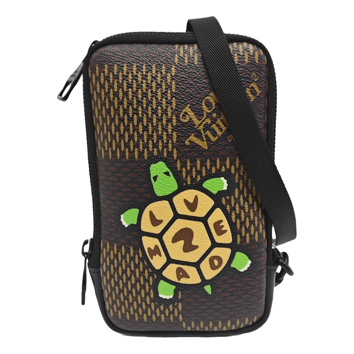 Double jeu leather handbag