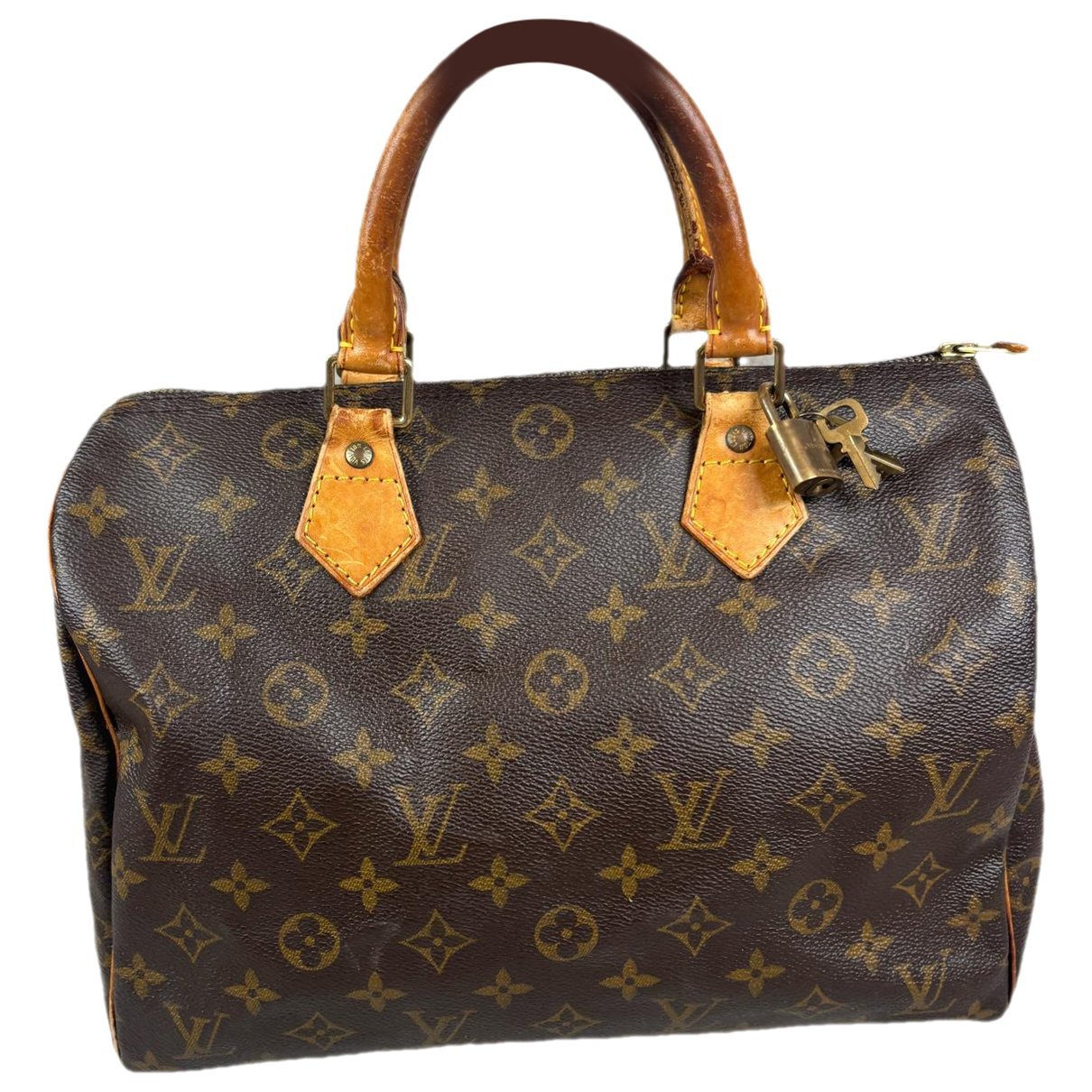 Speedy leather handbag
