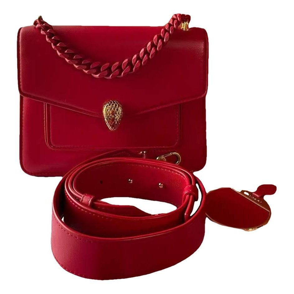 Serpenti leather handbag