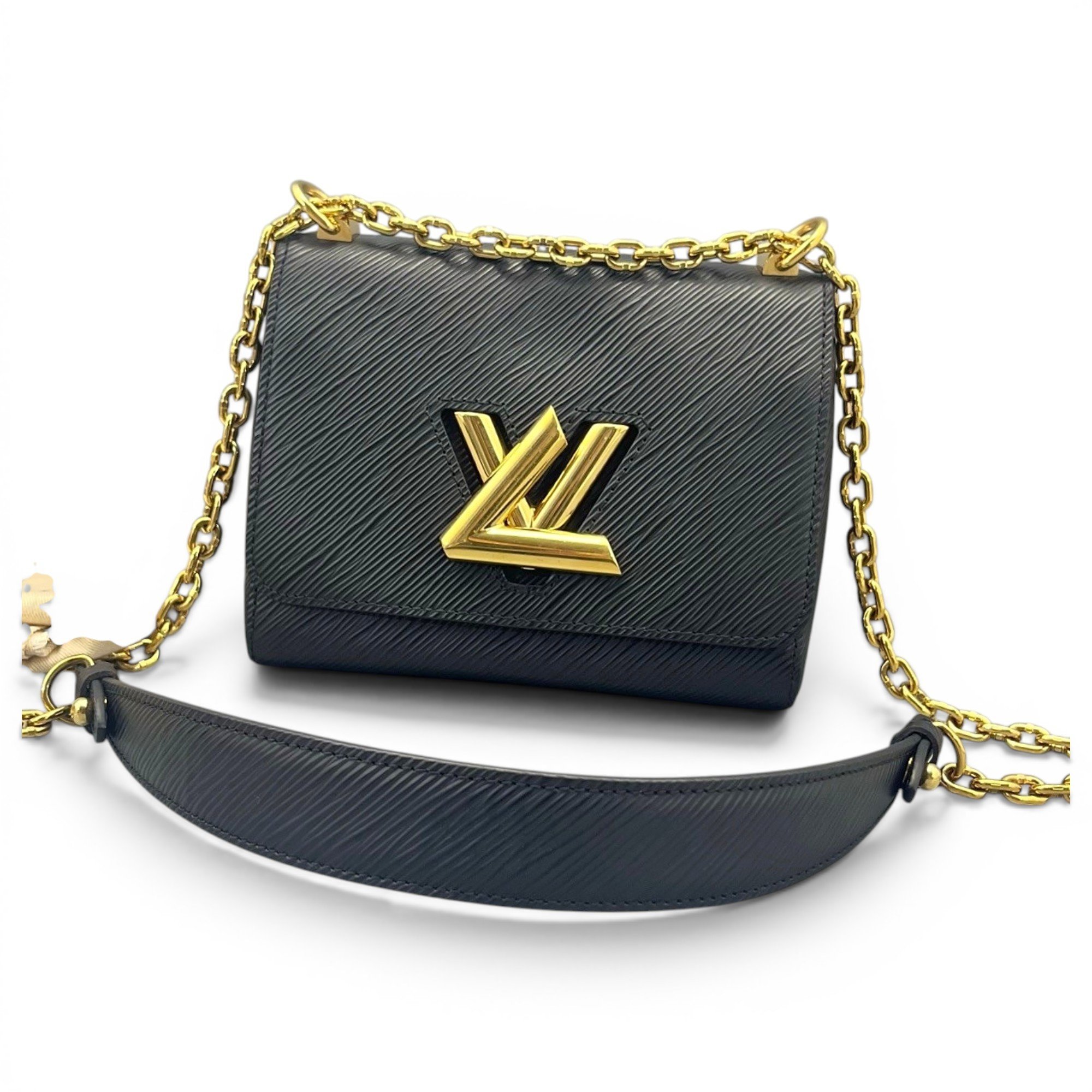 Twist leather handbag