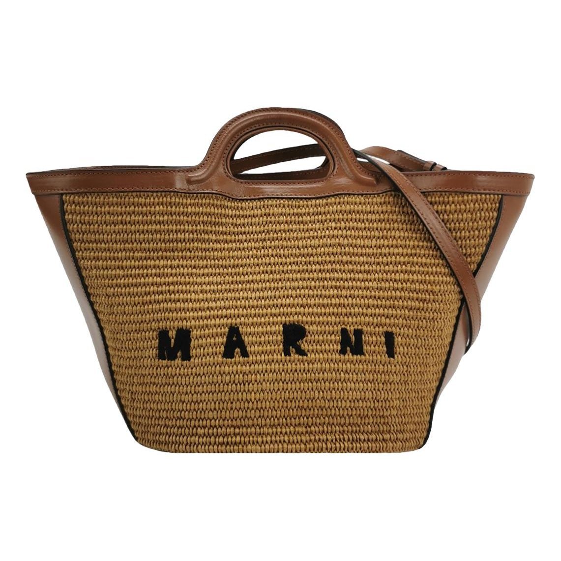 Tropicalia leather handbag