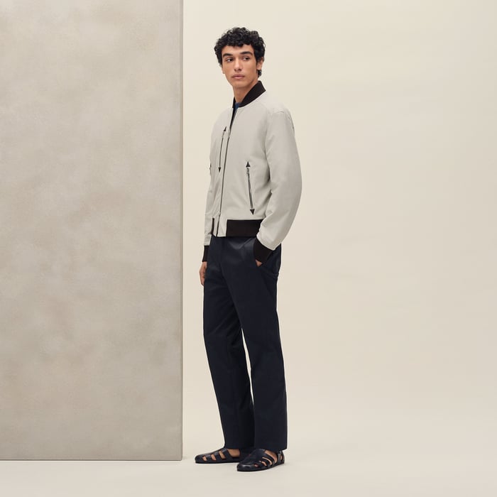 Ébène Reversible Rib-trim Jacket