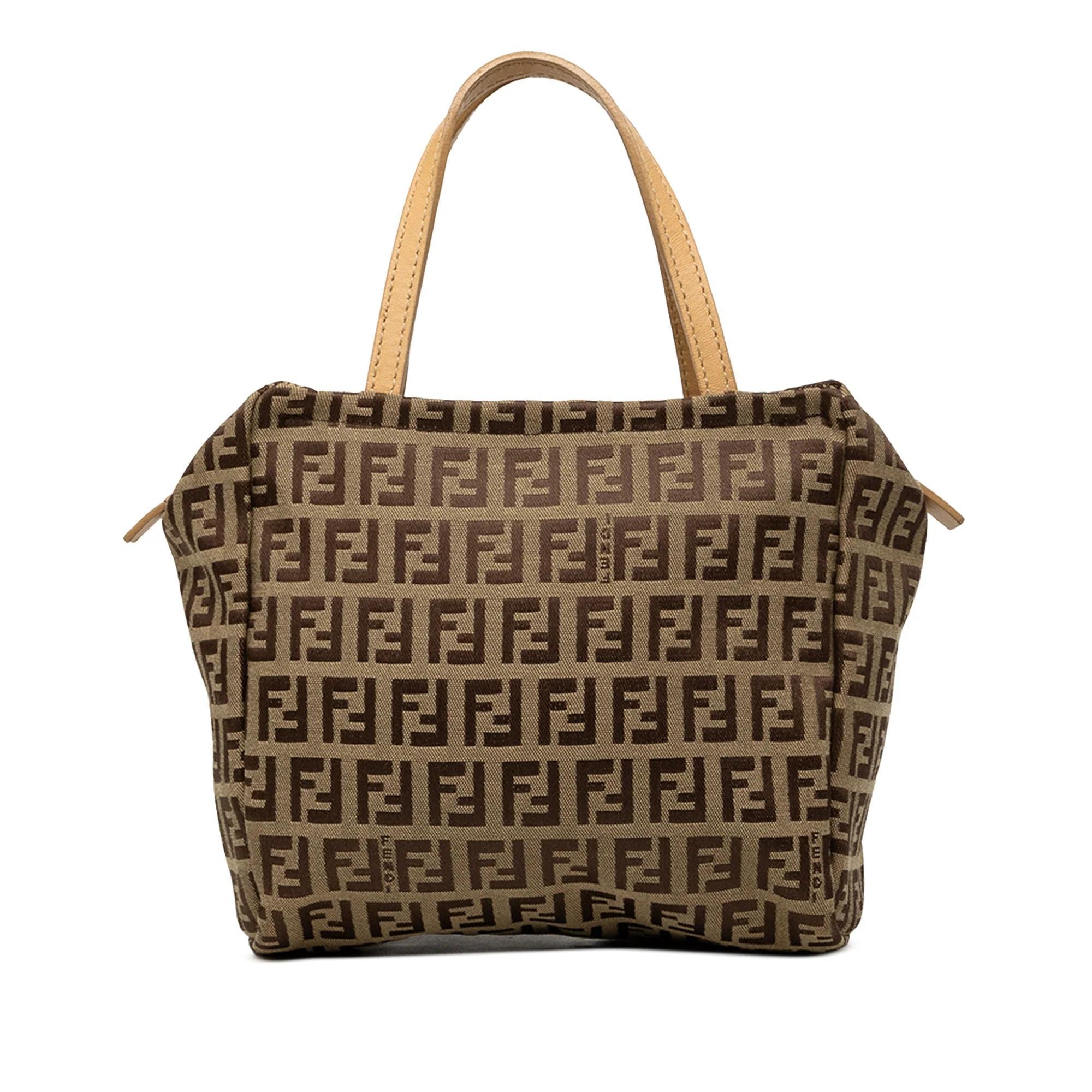 Pocket leather handbag