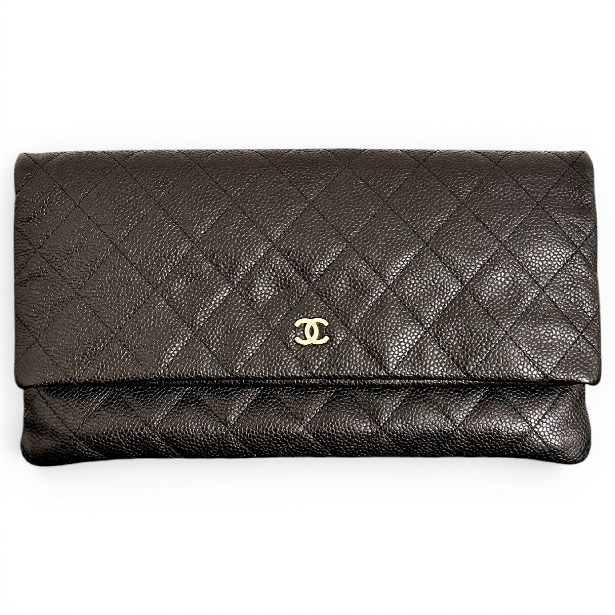 Leather clutch bag