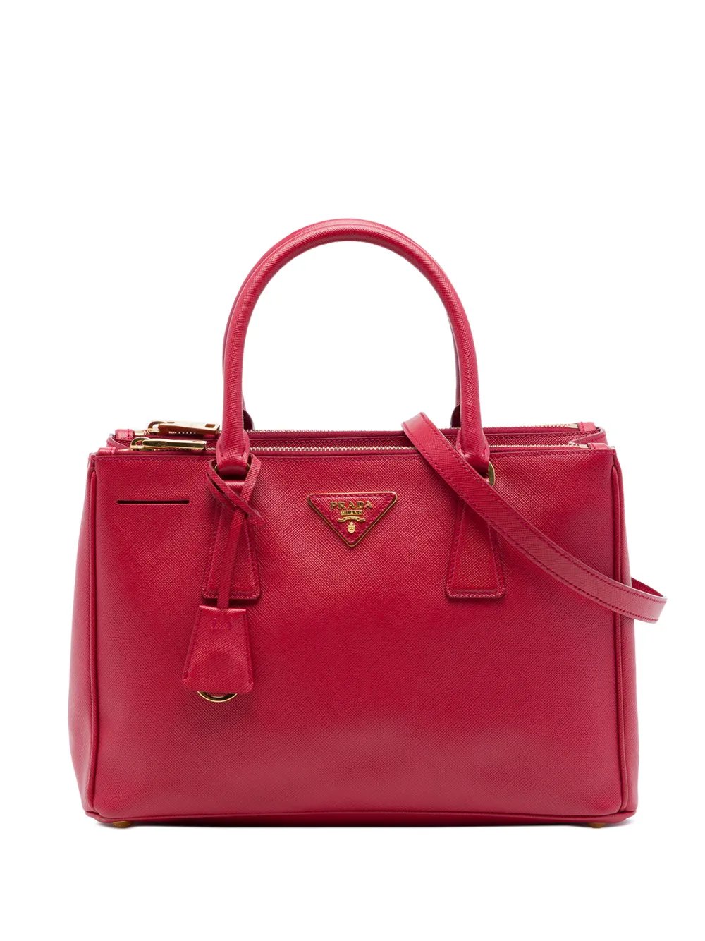 2010-2026 Medium Saffiano Lux Galleria Double Zip satchel