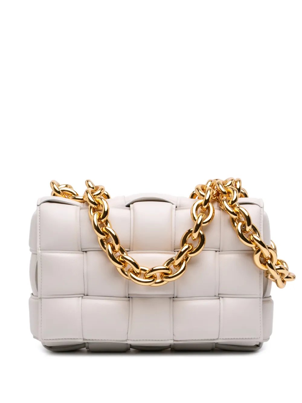 2012-2026 Nappa Intrecciato Padded Chain Cassette satchel