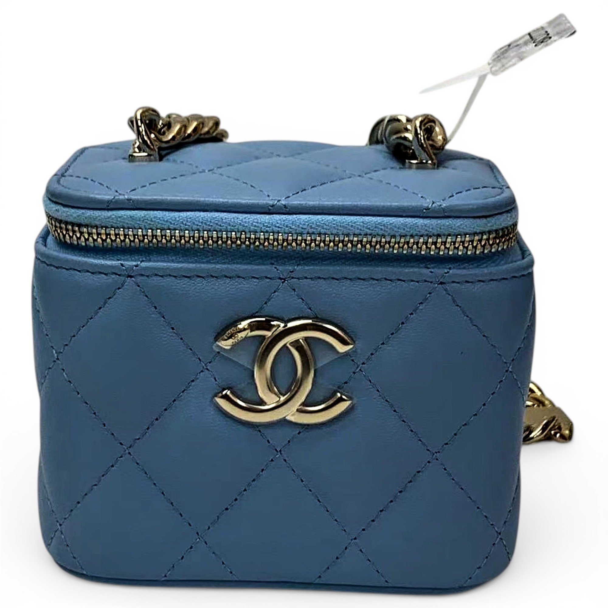 Vanity leather handbag