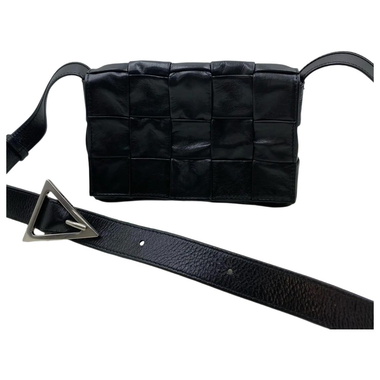 Cassette leather crossbody bag