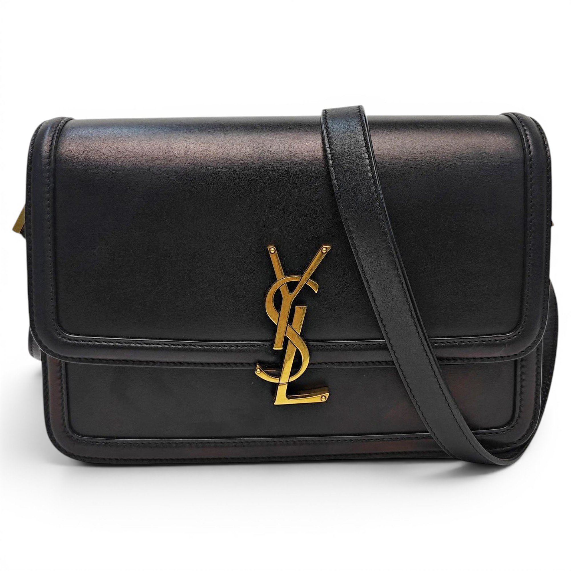 Solférino leather handbag
