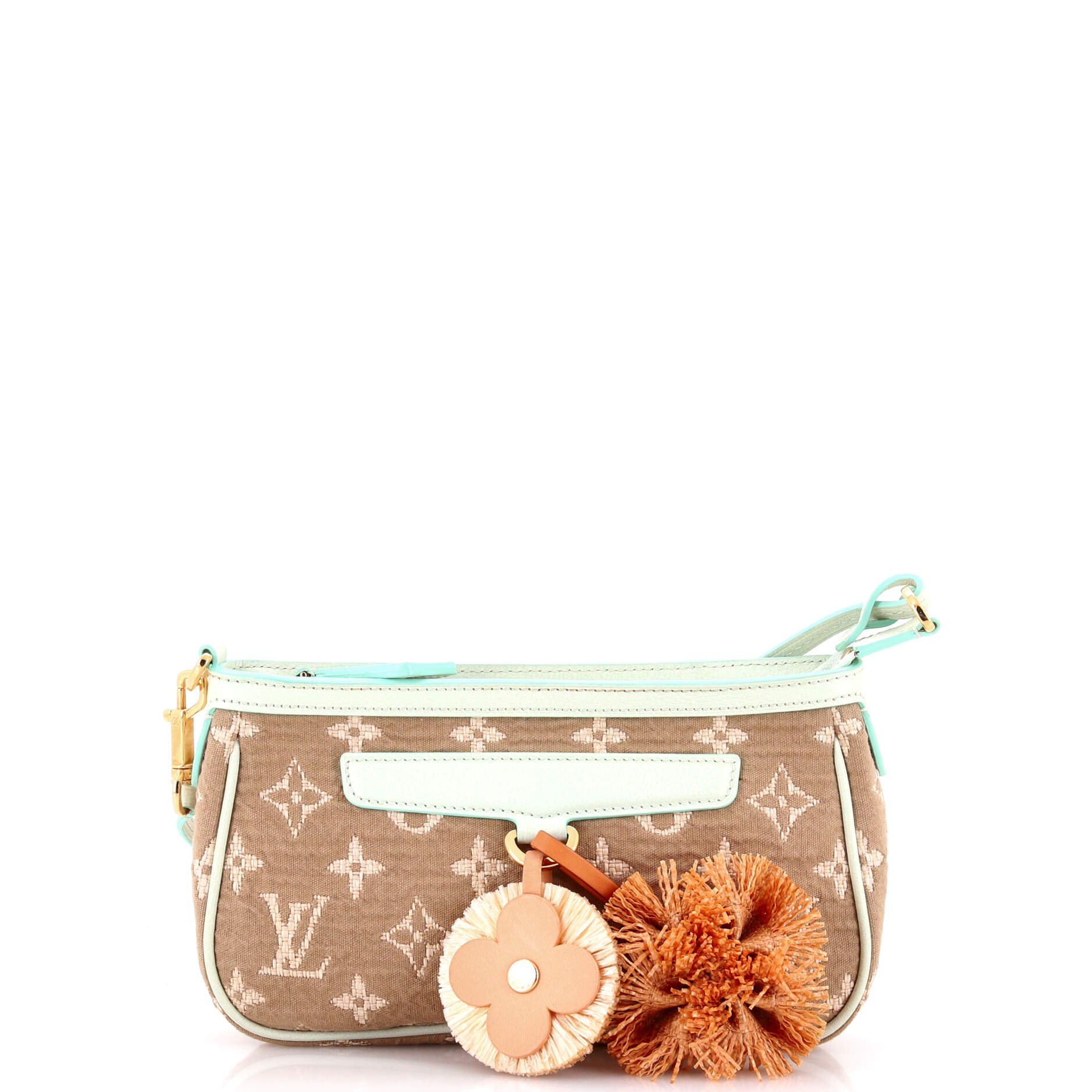 Pochette Accessoires Monogram Sabbia with Leather
