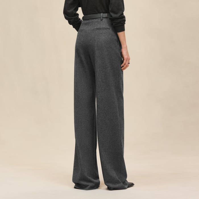 Gris Mica High-waisted Pants