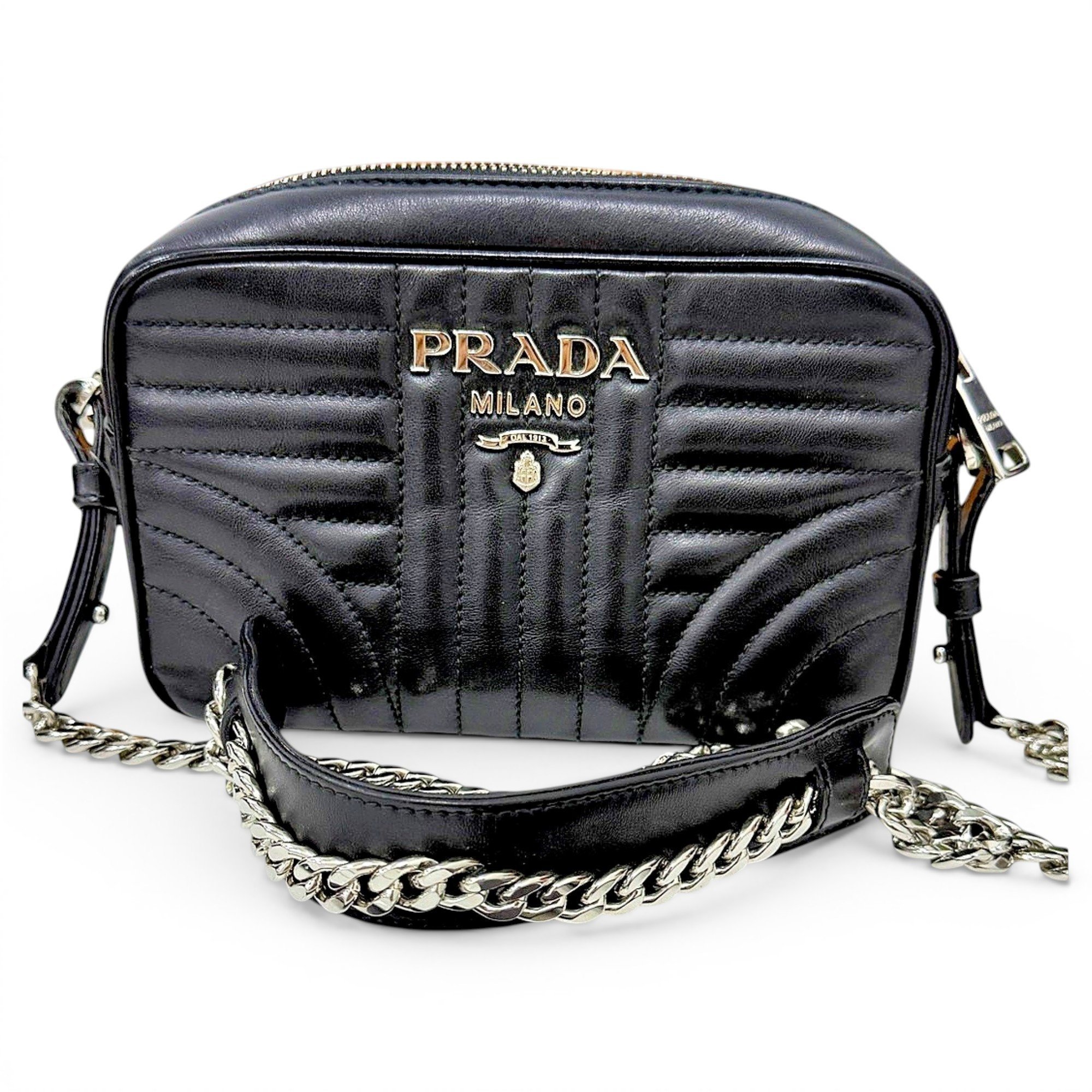 Diagramme leather crossbody bag