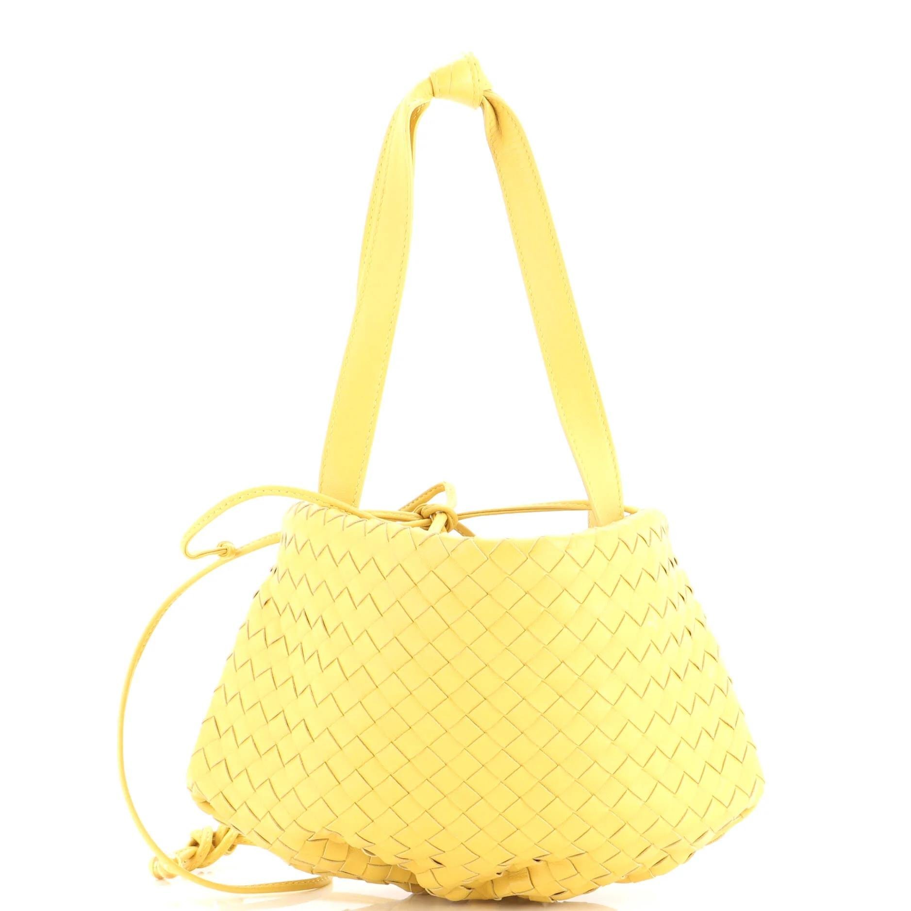 Bulb leather handbag