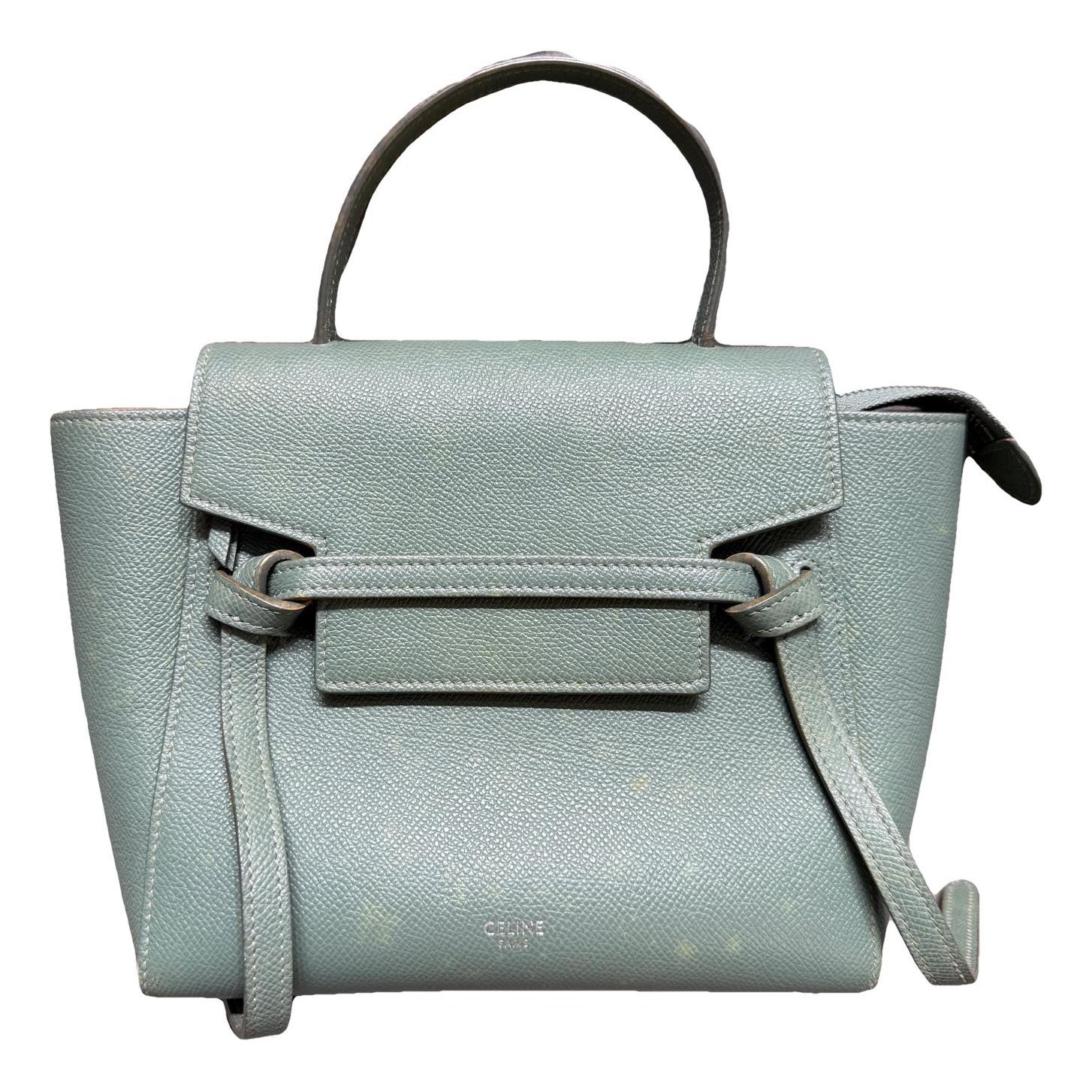 Belt leather handbag