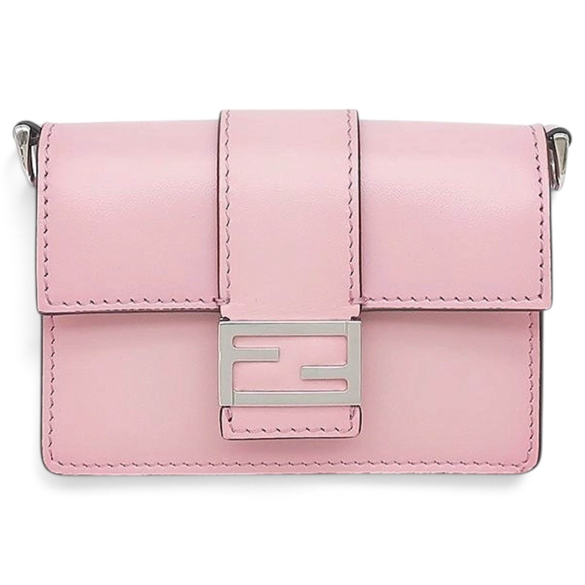 Pocket leather handbag