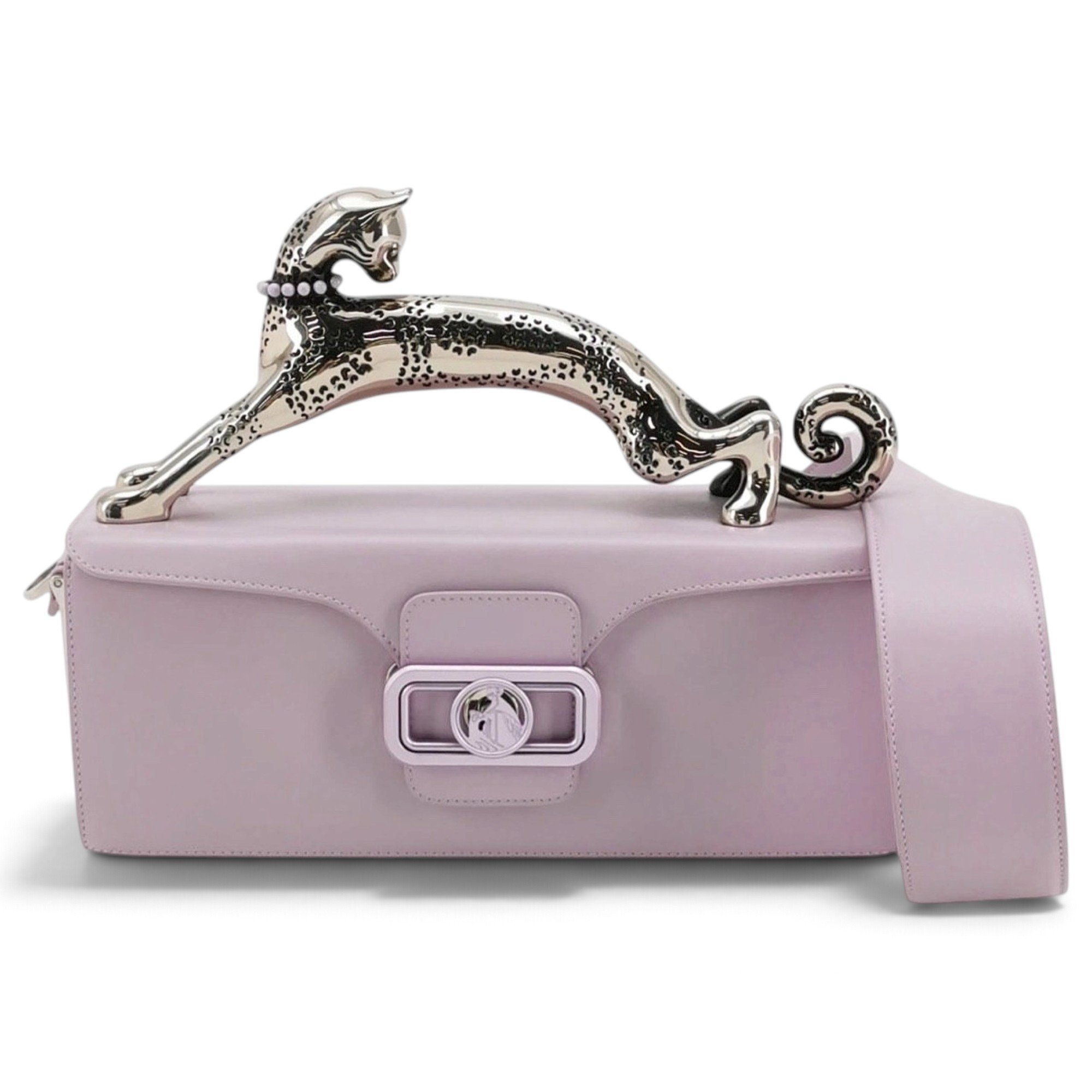 Pencil Chat leather handbag