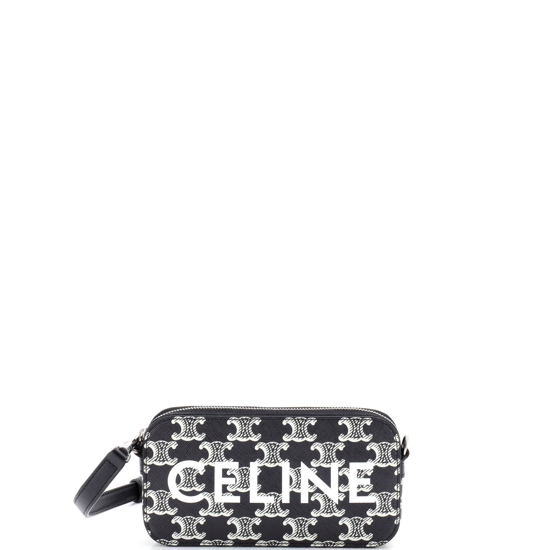 Horizontal Pouch Crossbody Bag Logo Triomphe Coated Canvas