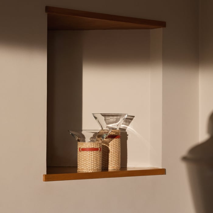 Terre Battue Delta Oseraie Vase, Large Model