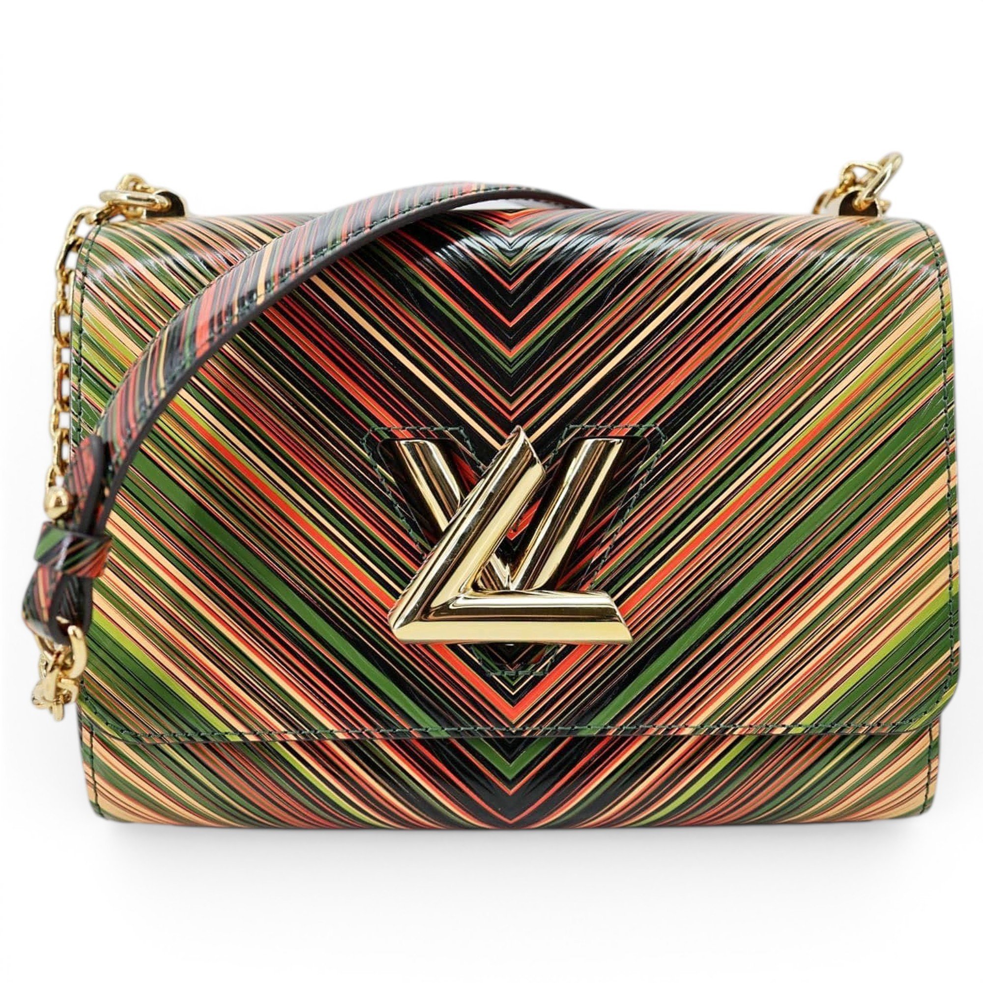 Twist leather handbag