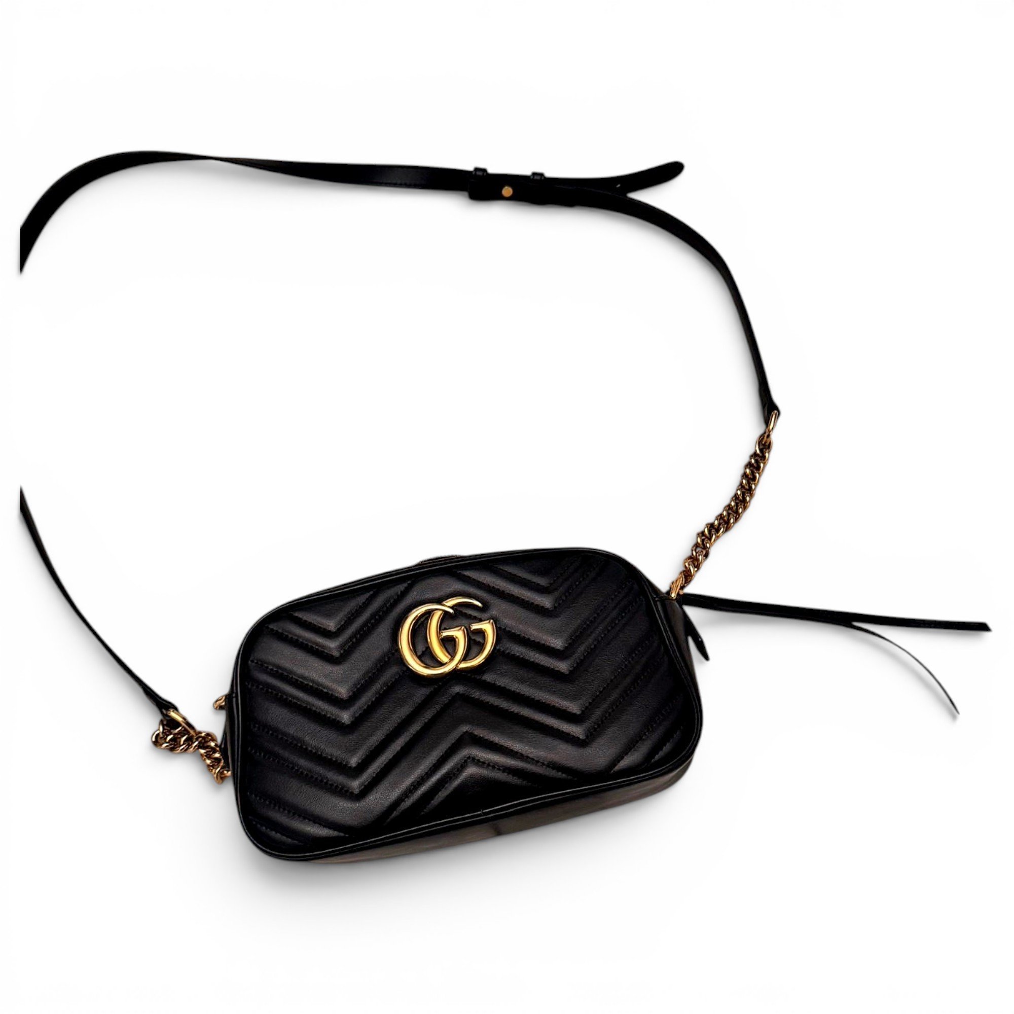 GG Marmont Chain Matelasse leather handbag