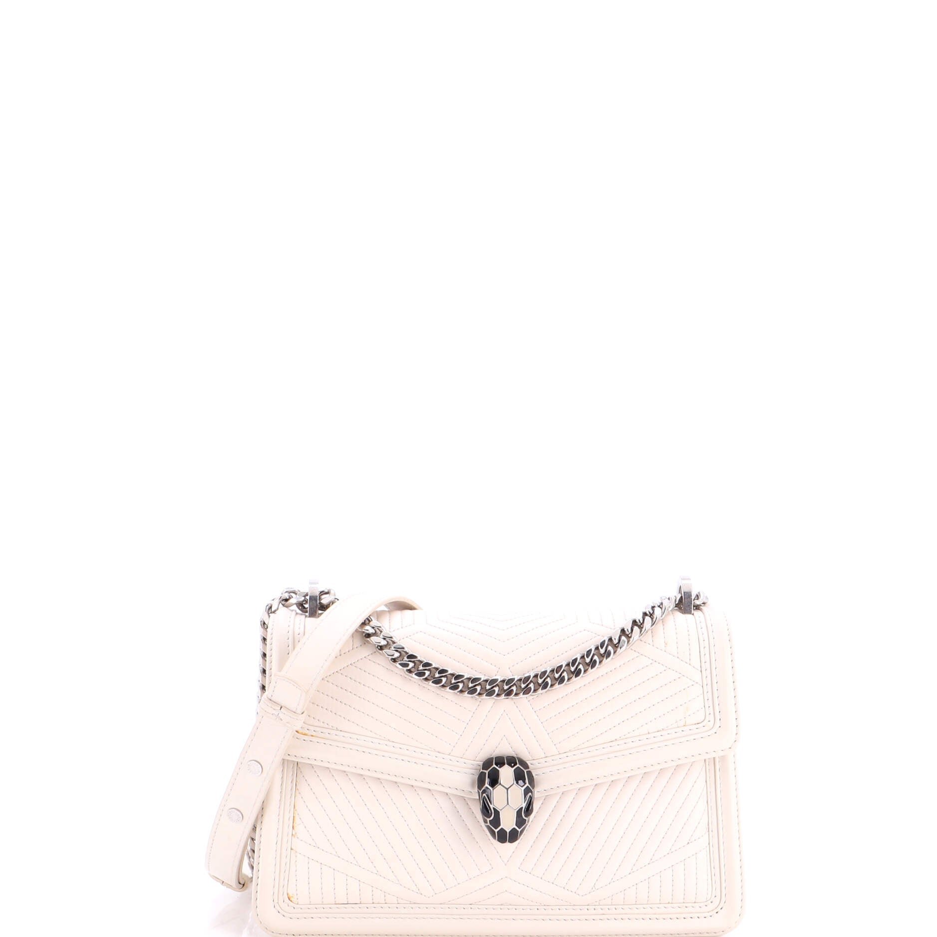 Serpenti Forever Shoulder Bag Quilted Leather Small