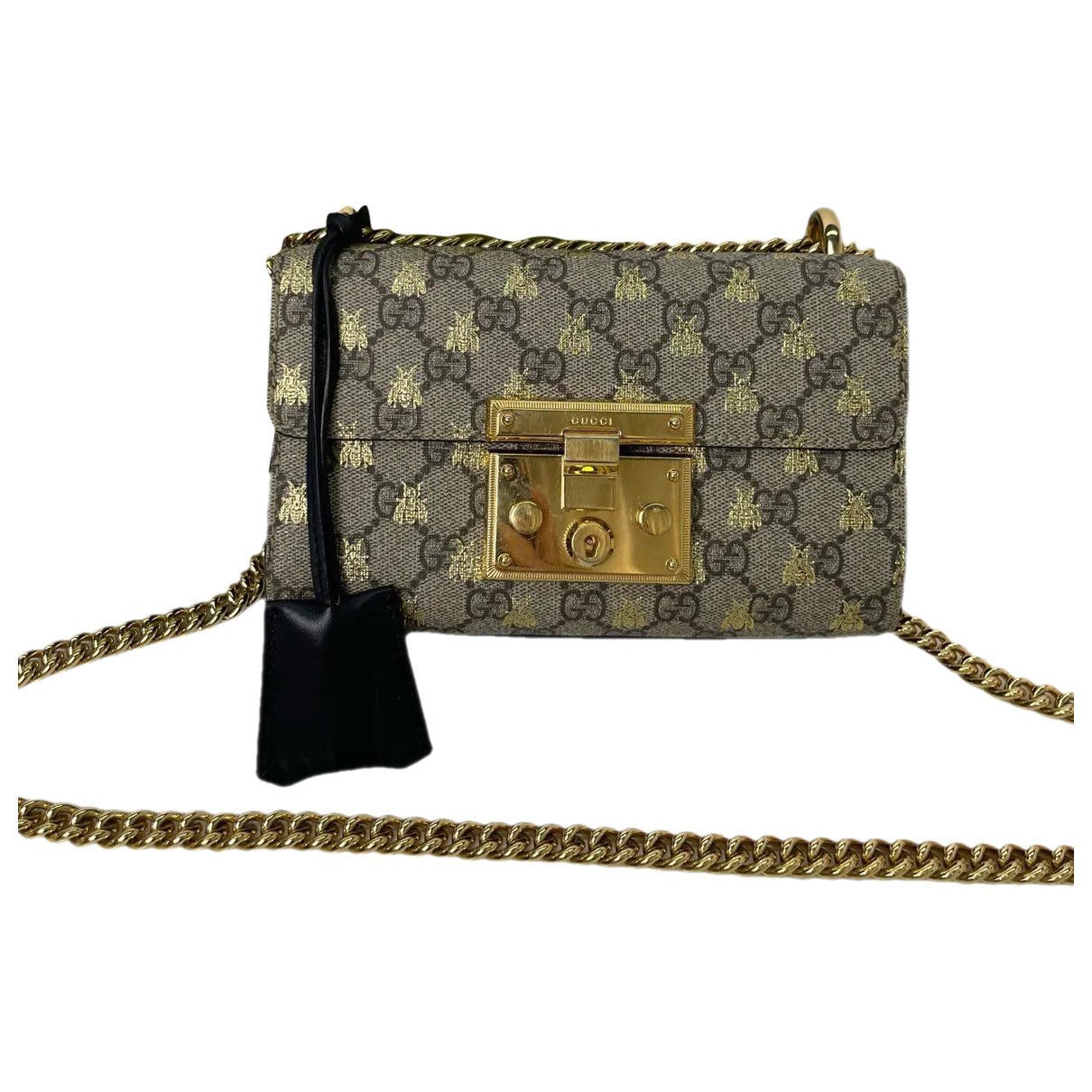 Padlock vinyl handbag