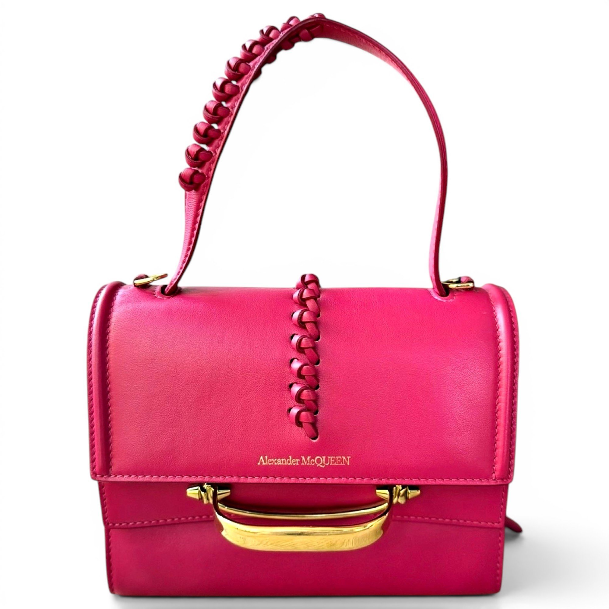 Alexander McQueen Knuckle leather handbag