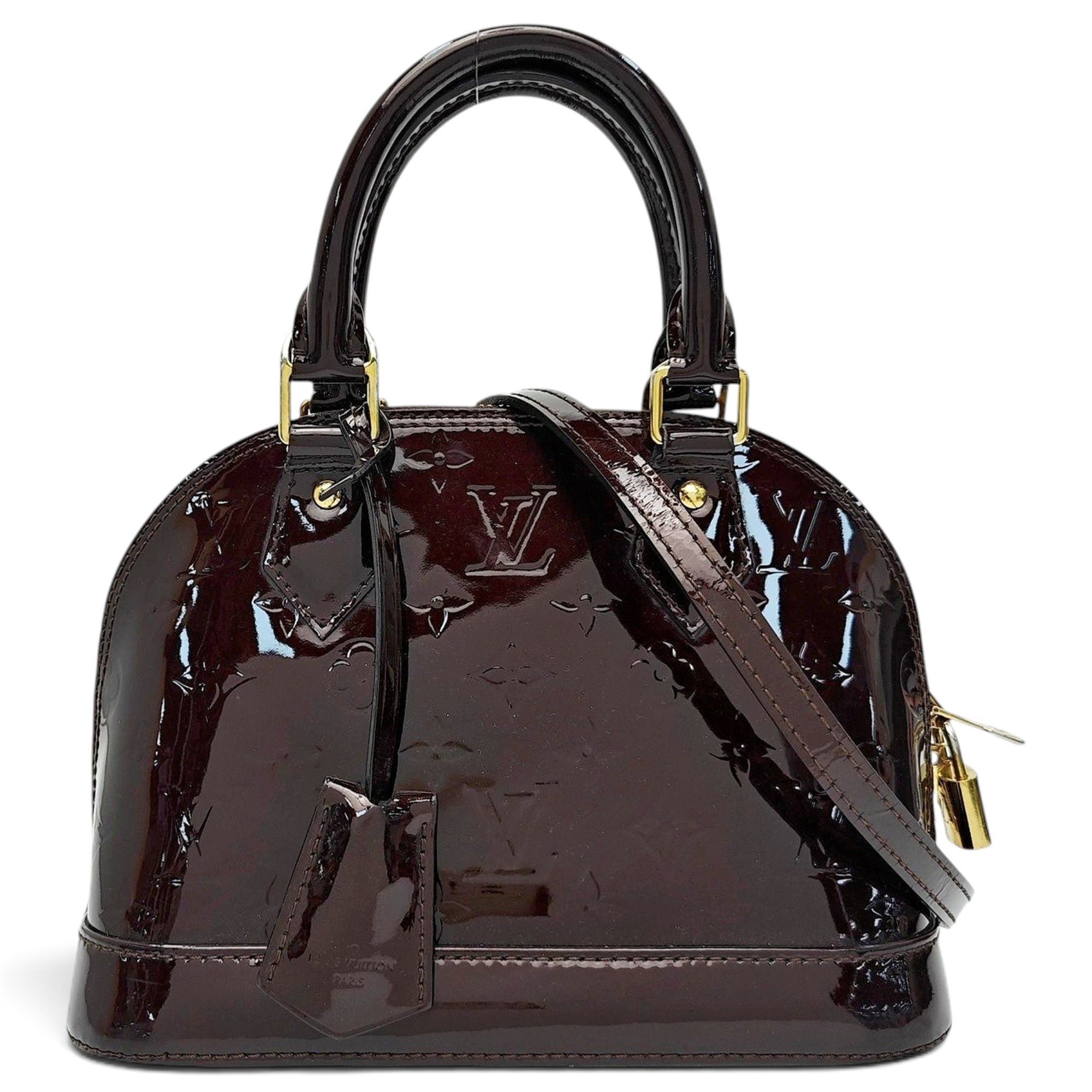 Alma patent leather handbag