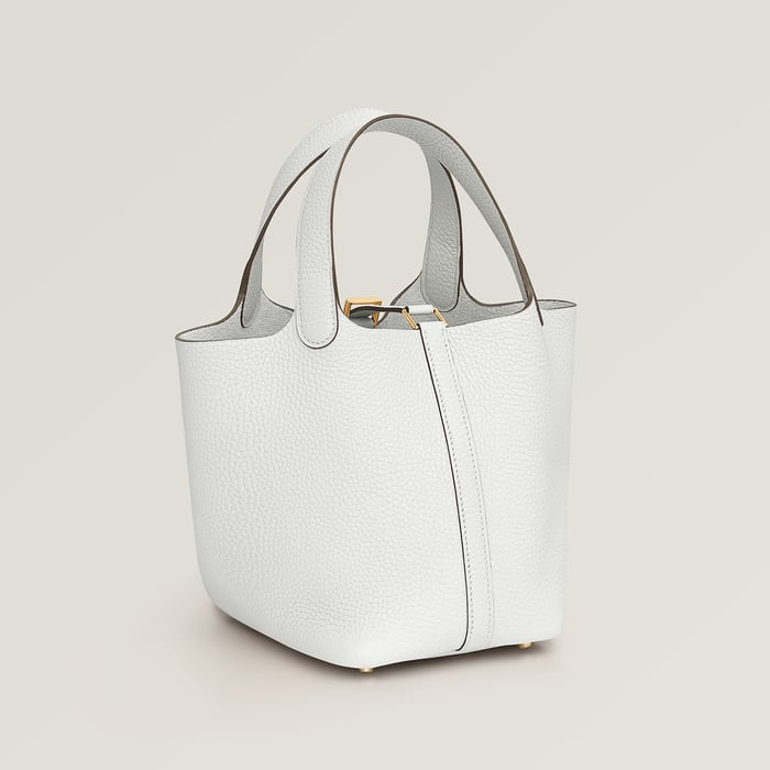 New White Picotin Lock 18 Bag